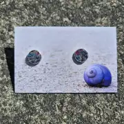 Two Sisters Tweed stud earrings image 1