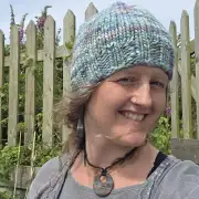 Hand Knitted hand dyed merino hat image 1
