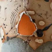 Sea Glass Necklace ultra rare colours image 1