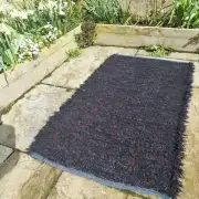 Handwoven pure wool rug image 1