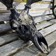 Painted stag skull image 4