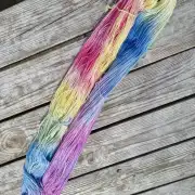 Hand-Dyed Yarn: 75% Alpaca, 25% silk, 4 ply image 3