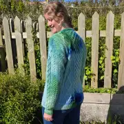 Hand Dyed heritage wool jumper XL image 4