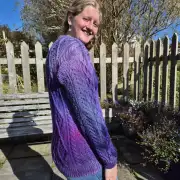 Hand dyed heritage wool jumper xs image 3