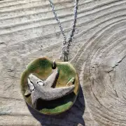 Ceramic Necklace Orca image 1