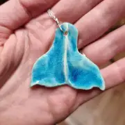 Ceramic Necklace/ hanging ornament image 1