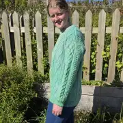 Hand dyed heritage wool jumper  XL image 2