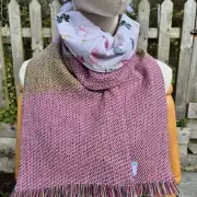 Two Sisters lambswool Tweed scarf image 2