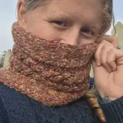 Hand Knitted wool blend neckwarmer image 4