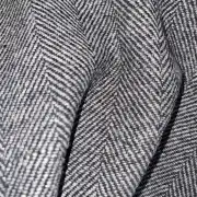 Two Sisters Tweed Fabric - Hebridean Rocks slightly darker than light grey grey image 2