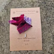 Tweed lapel pin brooch image 1