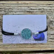Two Sisters Tweed and faux leather bracelet image 1