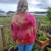 Hand dyed heritage wool jumper S image 2