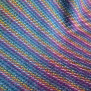 Two Sisters Tweed Throw Lambswool - rainbow! image 5