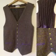 Bespoke Knitted Back Tweed Waistcoat image 6