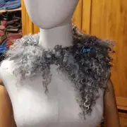 Felted wool collar - gotland image 1