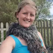 Felted wool collar - gotland image 1