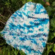 Hand Knitted hand dyed merino hat image 5