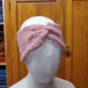 Hand Knitted alpaca headband image 1