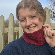 Hand Knitted cashmere & lambswool  headband/cowl image 5