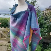 Three Sisters Tweed Shawl Lambswool - Aurora - 1 image 1