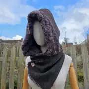 RESERVED Two Sisters Tweeds Hooded scarf image 5