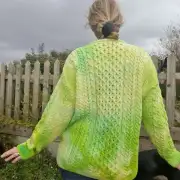 Hand dyed merino wool jumper L image 4