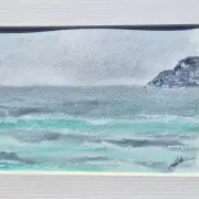 Mini Original Watercolour of seascape image 1