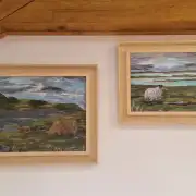 Original acrylic of ewe and lamb framed image 6