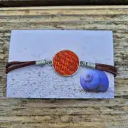 Three Sisters Tweed and faux leather bracelet image 1