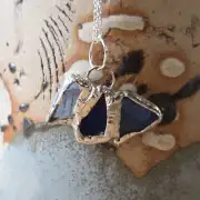 Sea Glass Necklace ultra rare colours image 1