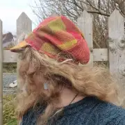 Two Sisters Tweed cap hat 55cm image 5