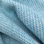 Two Sisters Tweed Fabric - turquoise sea image 4