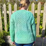 Hand dyed heritage wool jumper  XL image 3
