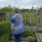 Hand dyed merino wool cardigan image 2