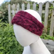 Hand Knitted gotland cowl/ headband image 7