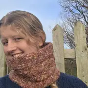 Hand Knitted wool blend neckwarmer image 2