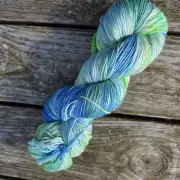 Hand-Dyed Yarn: 75% Merino, 25% silk, 4ply image 1