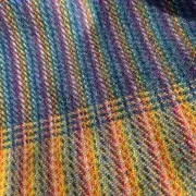 Two Sisters Tweed Throw Lambswool - rainbow! image 8