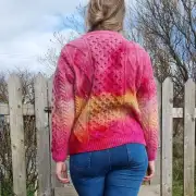 Hand dyed heritage wool jumper M image 4