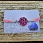 Two Sisters Tweed and faux leather bracelet image 1