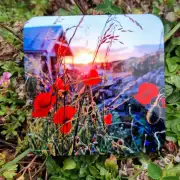 Coaster - poppies image 1