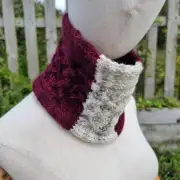 Hand Knitted gotland cowl/ headband image 3