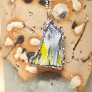 Sea Glass Necklace ultra rare colours image 1