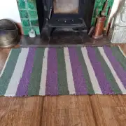 Handwoven pure wool rug image 6