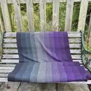 Three Sisters Tweed Fabric - Thistle hombre - dark purple image 3