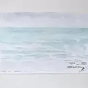 Mini Original Watercolour of a seascape image 2