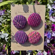 Two Sisters Tweed buttons - Aurora image 1