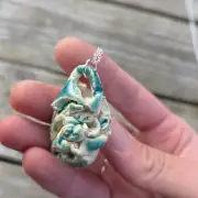 Ceramic Necklace seaweed tangle image 6