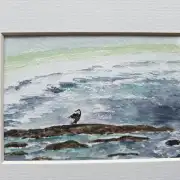 Mini Original Watercolour of a seascape image 2